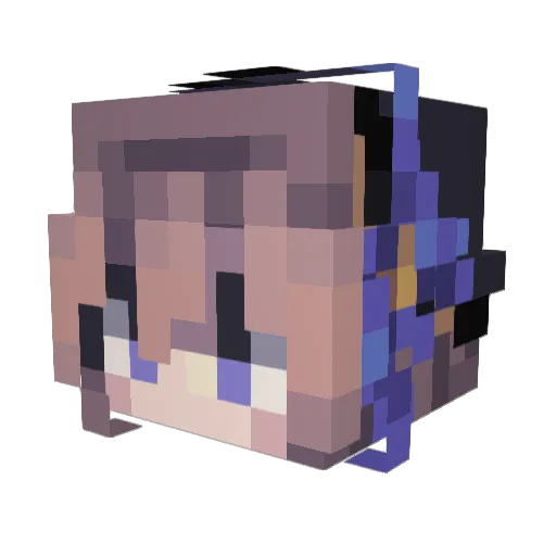 Otaecooksunwell Minecraft avatar head, 3D render