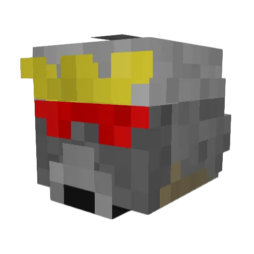 OtakuMeister Minecraft avatar head, 3D render