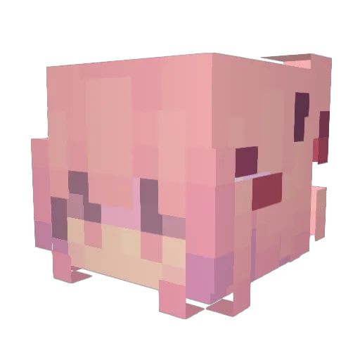 OtakuVanimE Minecraft avatar head, 3D render