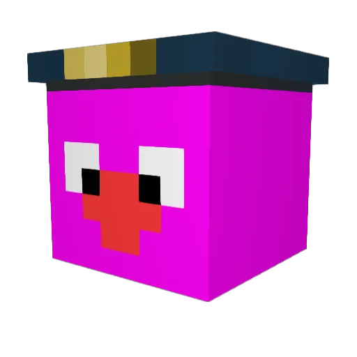 Otaro2211 Minecraft avatar head, 3D render