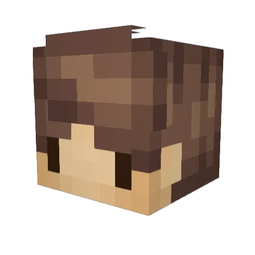 Otashh Minecraft avatar head, 3D render