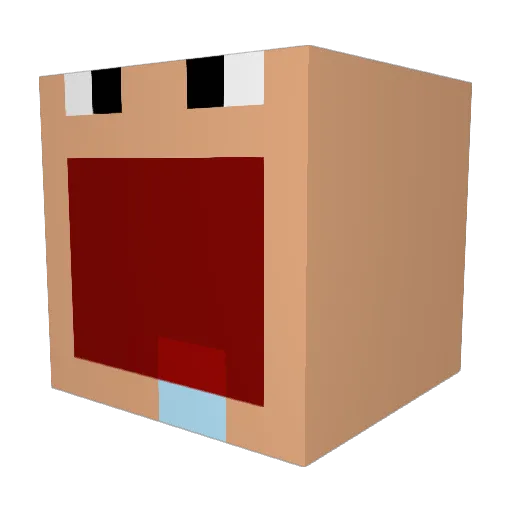 OtavaStar Minecraft avatar head, 3D render