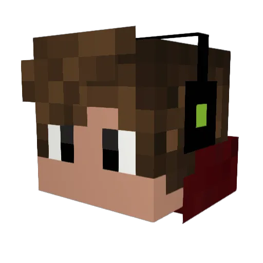 OtavioGamer_1224 Minecraft avatar head, 3D render