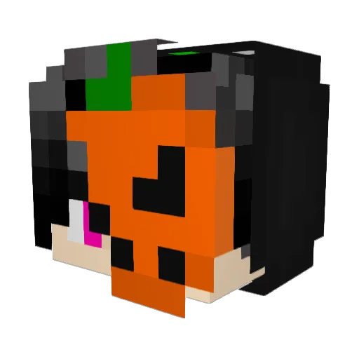 OtavioStark Minecraft avatar head, 3D render