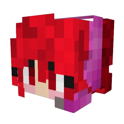 Otet0p Minecraft avatar head, 3D render