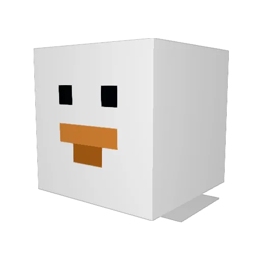 Otgreninja Minecraft avatar head, 3D render