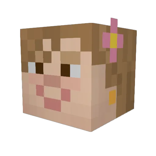 OthTheOdd Minecraft avatar head, 3D render