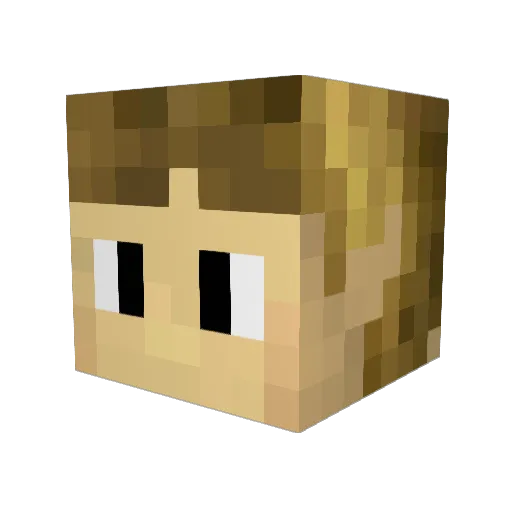 Othaldo Minecraft avatar head, 3D render