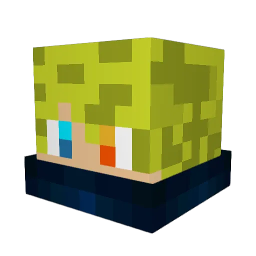 OtherHorizon96 Minecraft avatar head, 3D render