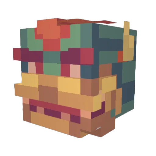 OtherThings Minecraft avatar head, 3D render