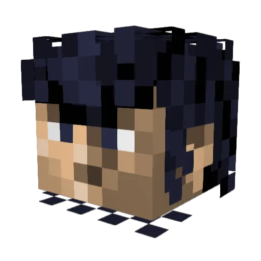 Othran Minecraft avatar head, 3D render
