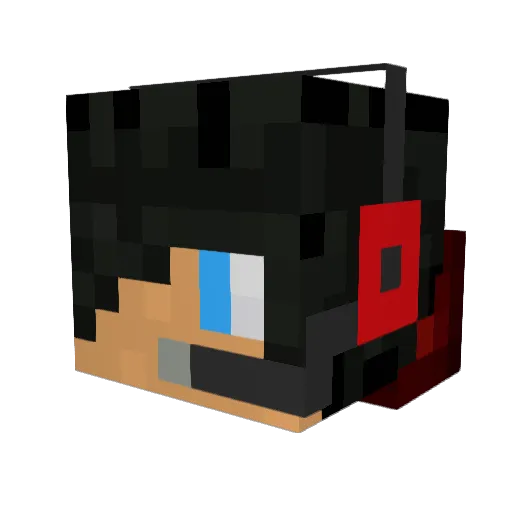 Otieno Minecraft avatar head, 3D render