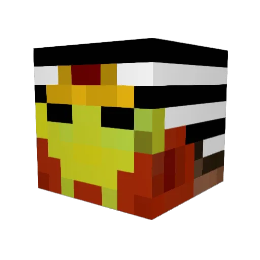 Otis197 Minecraft avatar head, 3D render