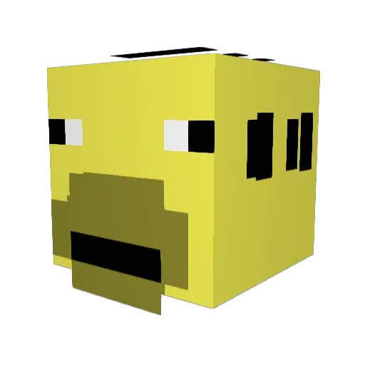 Otis240 Minecraft avatar head, 3D render