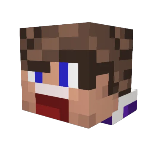 OtisKap Minecraft avatar head, 3D render