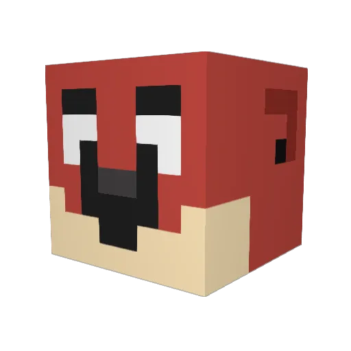 OtisOtt Minecraft avatar head, 3D render