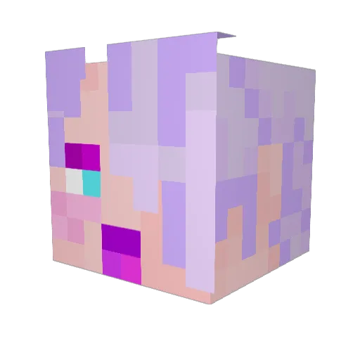 Otisium Minecraft avatar head, 3D render