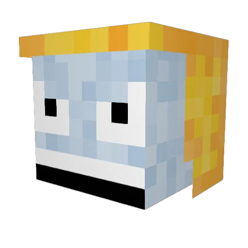 OtistheButterMM Minecraft avatar head, 3D render