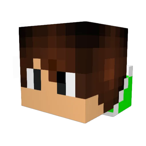 Otliv Minecraft avatar head, 3D render