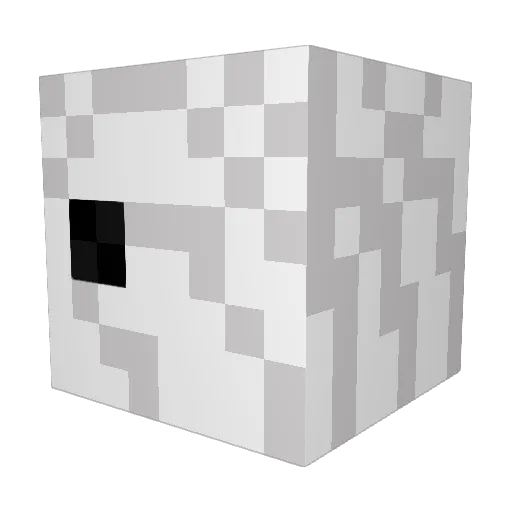 Otobito Minecraft avatar head, 3D render