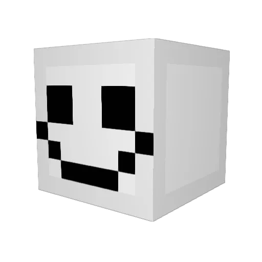 Otocks Minecraft avatar head, 3D render