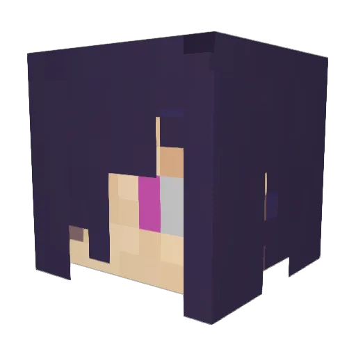 Otogiri_Kikyo Minecraft avatar head, 3D render