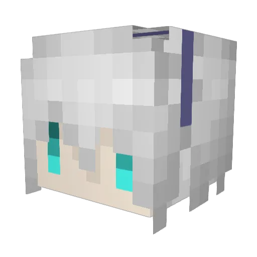 Otoh_A Minecraft avatar head, 3D render