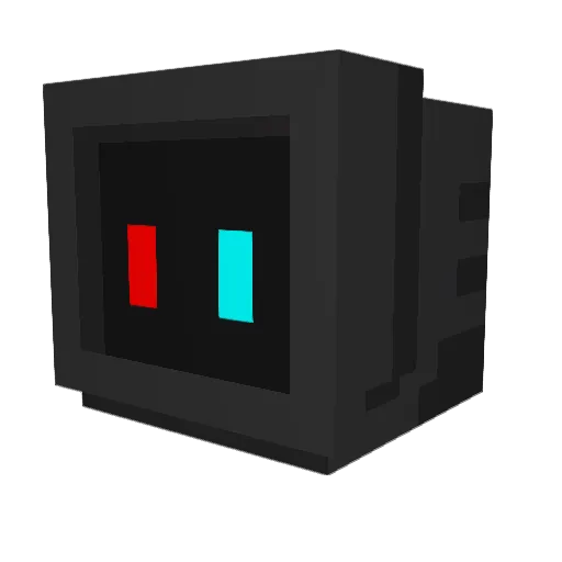 Otper Minecraft avatar head, 3D render
