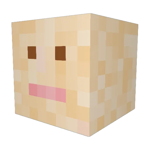 Otshokki17 Minecraft avatar head, 3D render