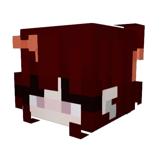 Otsociety Minecraft avatar head, 3D render