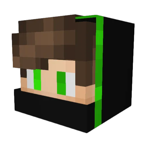 OttUdssr Minecraft avatar head, 3D render