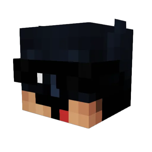 OtterGaming65 Minecraft avatar head, 3D render