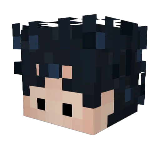 OtterJ Minecraft avatar head, 3D render