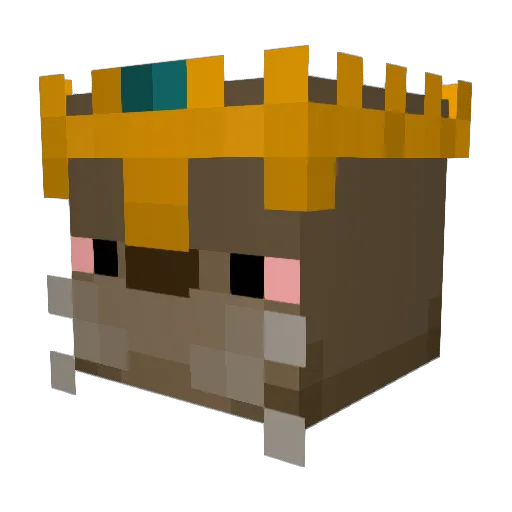 OtterPot25 Minecraft avatar head, 3D render