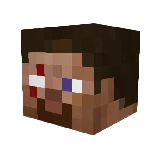 Otterboyjohnson Minecraft avatar head, 3D render