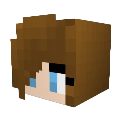 Otterfred Minecraft avatar head, 3D render