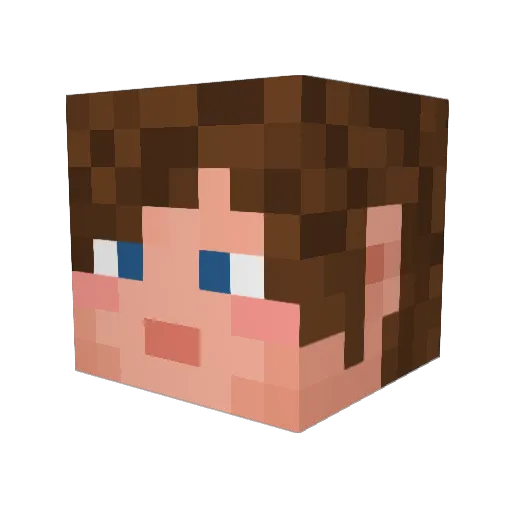 OtterlyMadMara Minecraft avatar head, 3D render