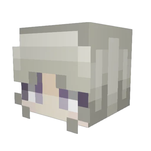 Ottermore28 Minecraft avatar head, 3D render
