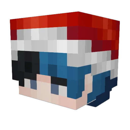Ottie____ Minecraft avatar head, 3D render