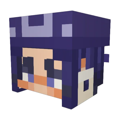 Ottiee_ Minecraft avatar head, 3D render