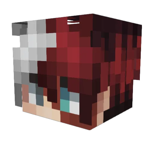 Ottmanlol Minecraft avatar head, 3D render