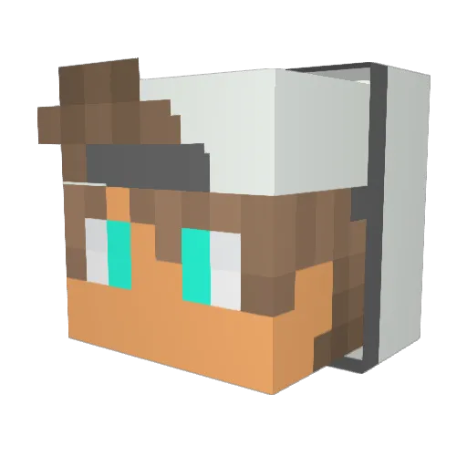Otto462 Minecraft avatar head, 3D render