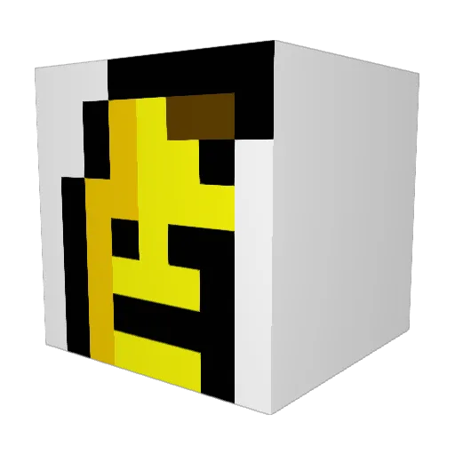 OttoPotato69 Minecraft avatar head, 3D render