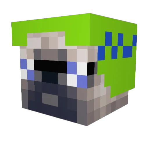 OttoWind Minecraft avatar head, 3D render