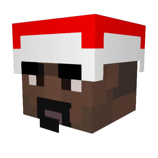 Ottomatic09 Minecraft avatar head, 3D render