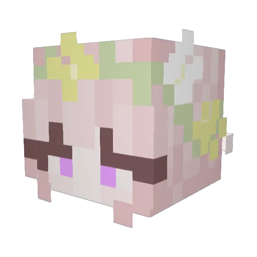Ottomatic98 Minecraft avatar head, 3D render
