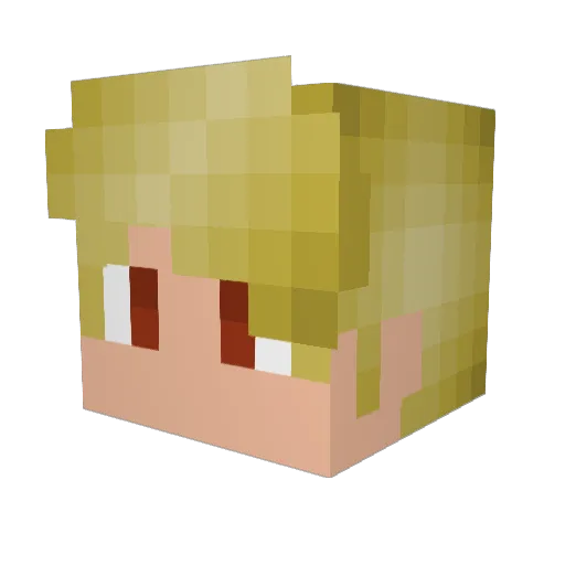 Ottoran5 Minecraft avatar head, 3D render