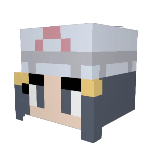 Ottrz Minecraft avatar head, 3D render