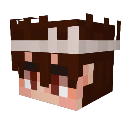 Otunaa Minecraft avatar head, 3D render