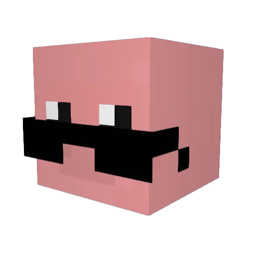 Otuski Minecraft avatar head, 3D render
